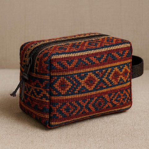 30 Artisan-Woven Toiletry Bag - Handcrafted Cultural Statement
